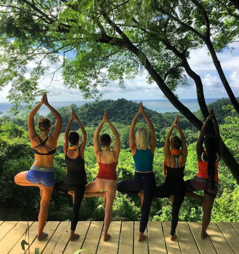 Nourishing plant-based meals served at The Sanctuary yoga retreat Costa Rica