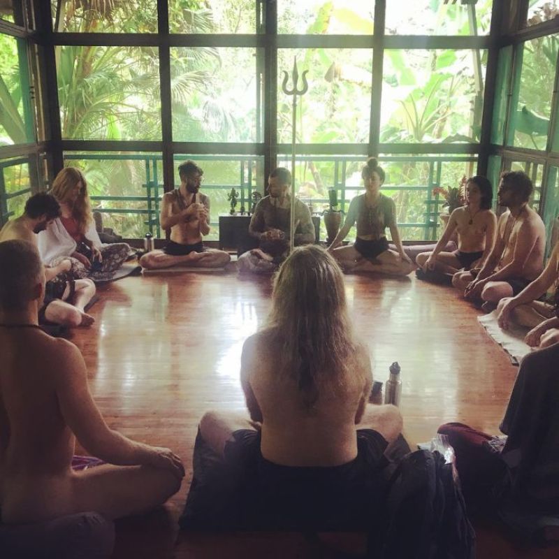 Meditation and stillness space at The Sanctuary at Two Rivers yoga retreat